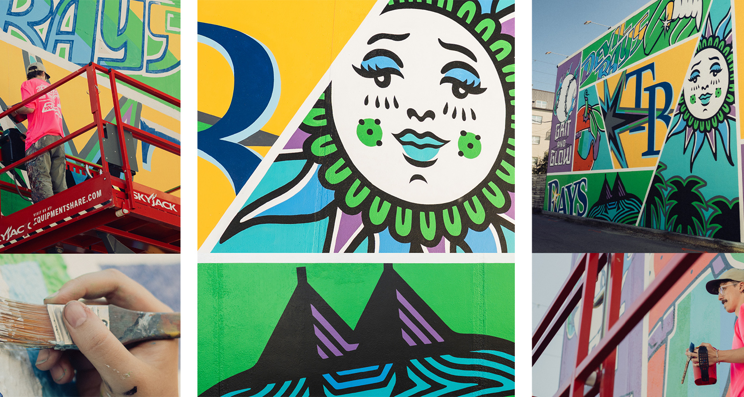 Rays × Fanatics × Nike “Diamond” Mural: Where Sport Meets Street